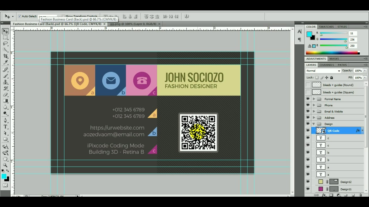 How to replace qr code in photoshop