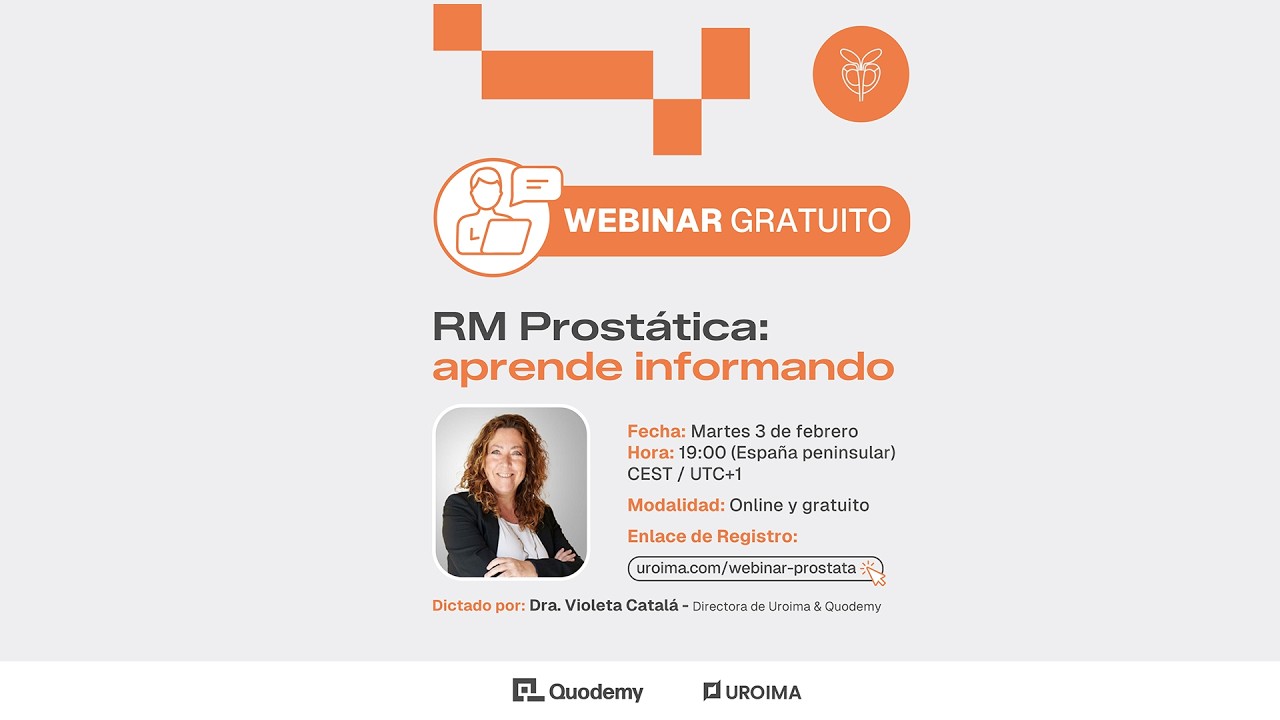 Webinar RM Prostática: aprende informando