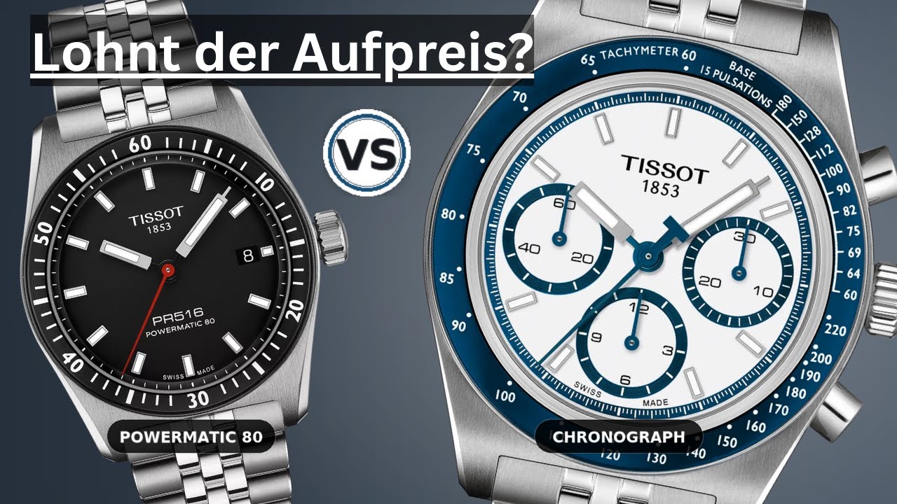 Tissot PR516: Ehrlicher Vergleich – P80, Chrono, Handaufzug 8K