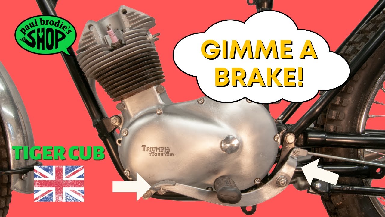 Making a rear brake pedal for the Tiger Cub // Paul Brodie's Shop