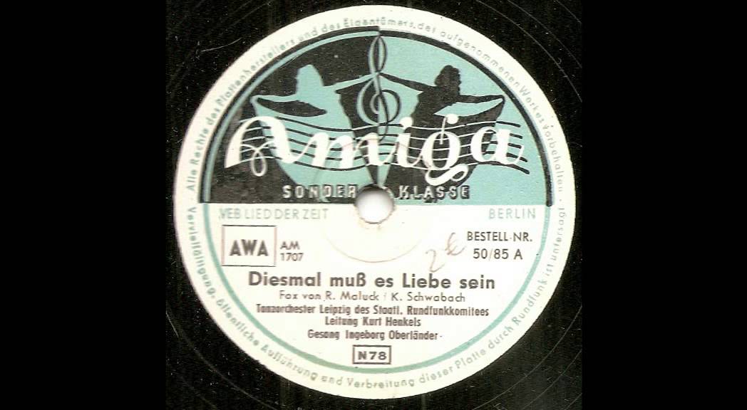 Diesmal muß es Liebe sein - Ingeborg Oberländer - Amiga 50/85