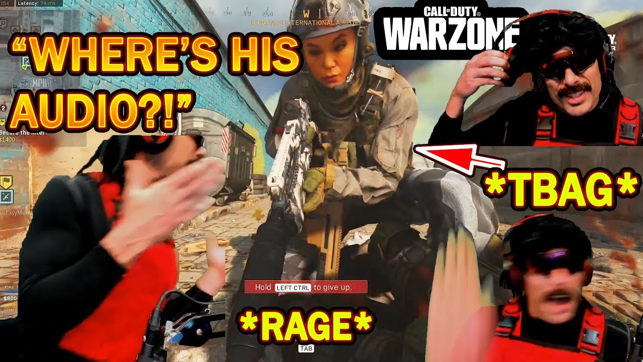 DrDisrespect RAGES at COD Warzone's BROKEN Audio & TTK! (Intense!)