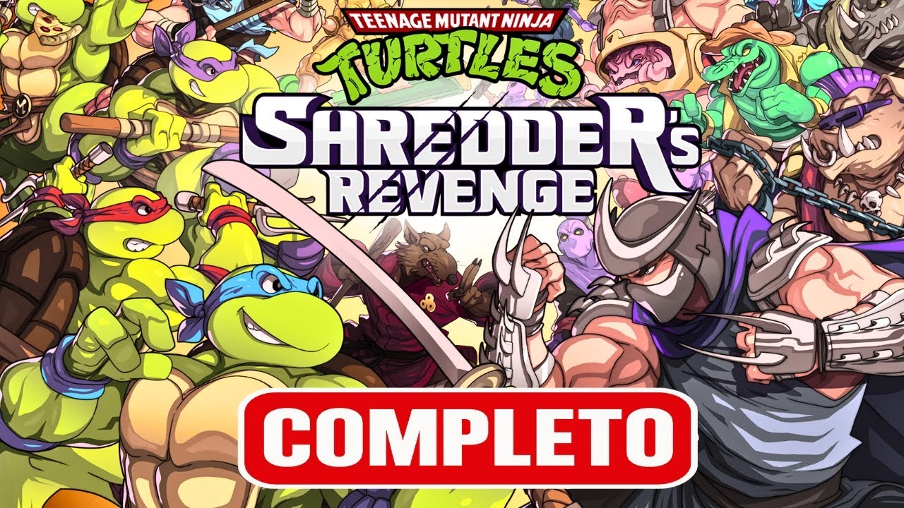 O Jogo das Tartarugas Ninja! TMNT Shredder's Revenge - Gameplay Completo (PT_BR - Sem Comentários)