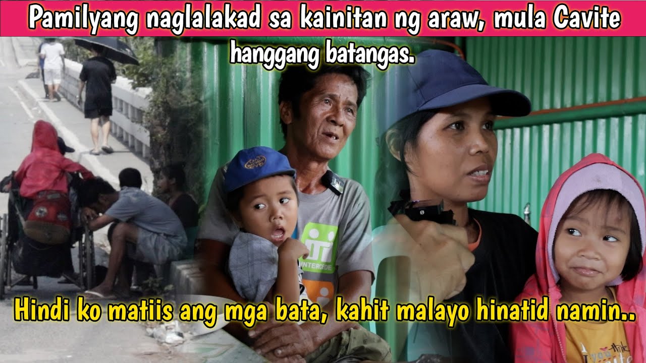Di ko matiis ang mga bata sa aking nakita, lalakarin mula Cavite hanggang batangas. Bakit kaya?