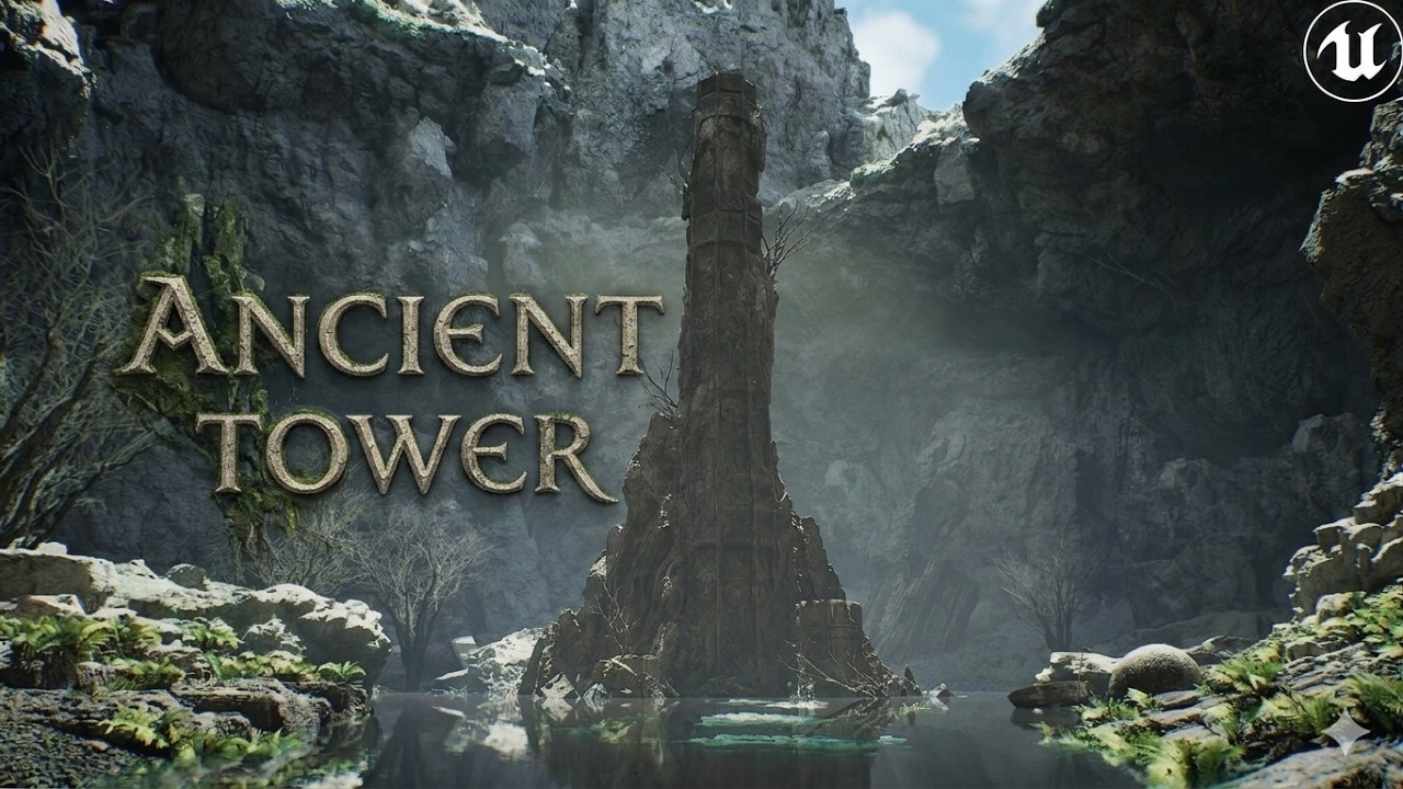 The Ancient Tower Unreal Engine  (Quality). Tutorial Based.