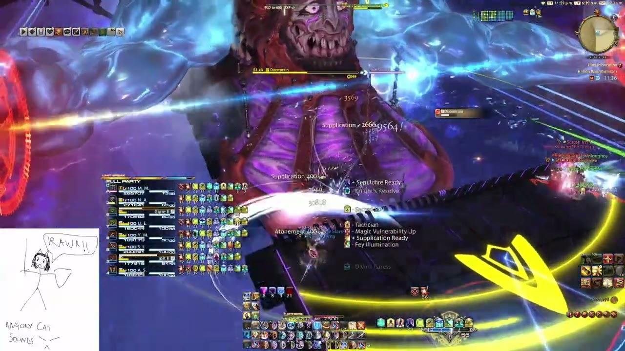 Doomtrain EX | First Clear PLD POV | Nukemaru cheese strat