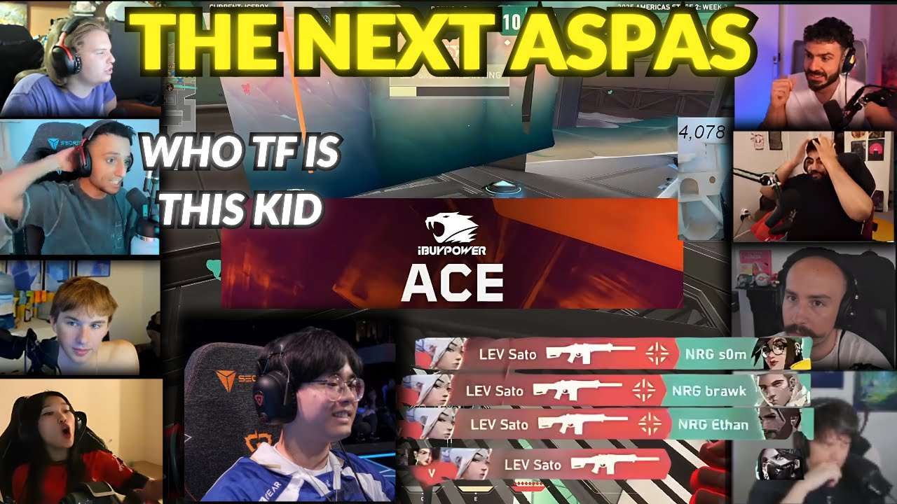 Valorant Streamers Reacts To LEV Sato's INSANE Ace Against NRG At VCT Americas