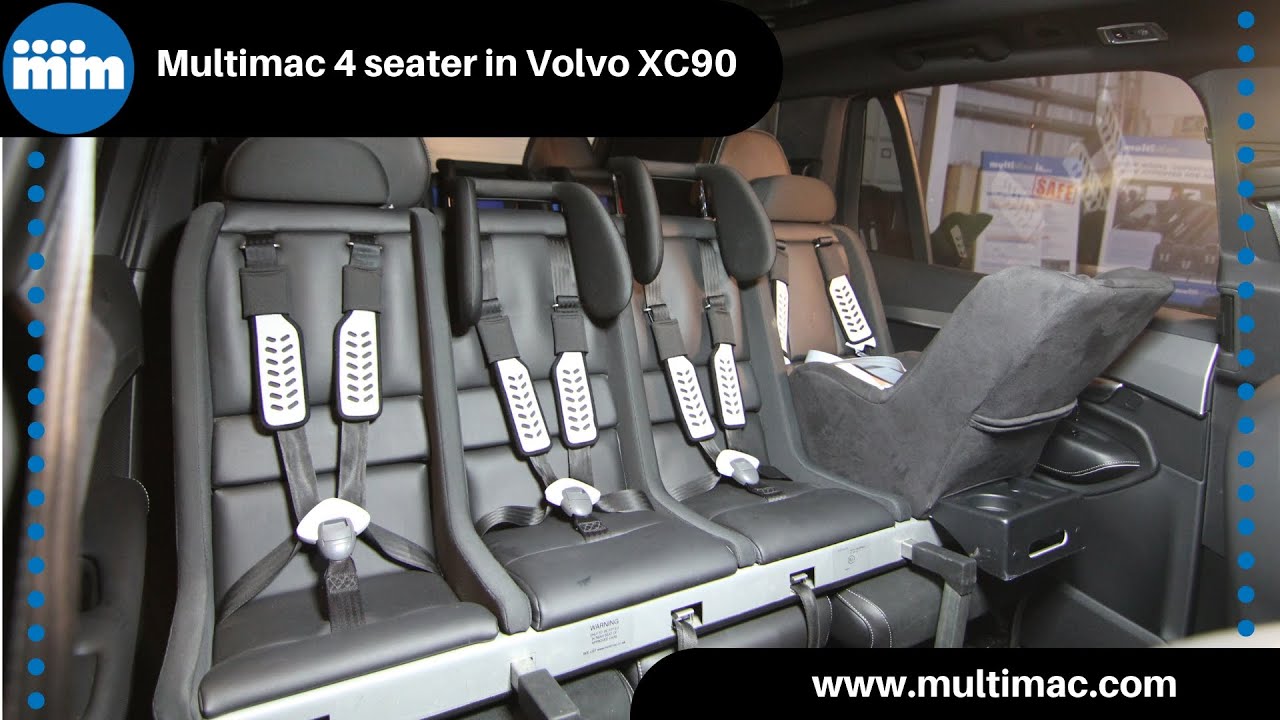Multiple child car seat - fit 3 or 4 kids safely across the back seat of any car!