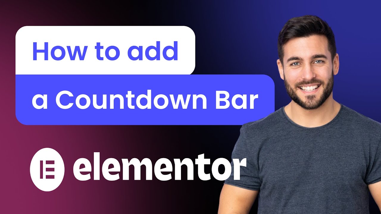 How to add a Countdown Bar to Elementor