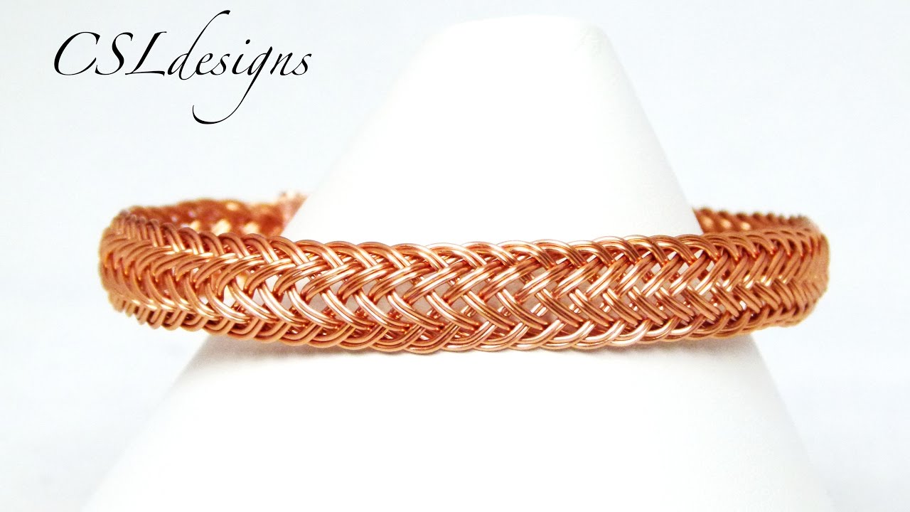 Double braided wirework bracelet