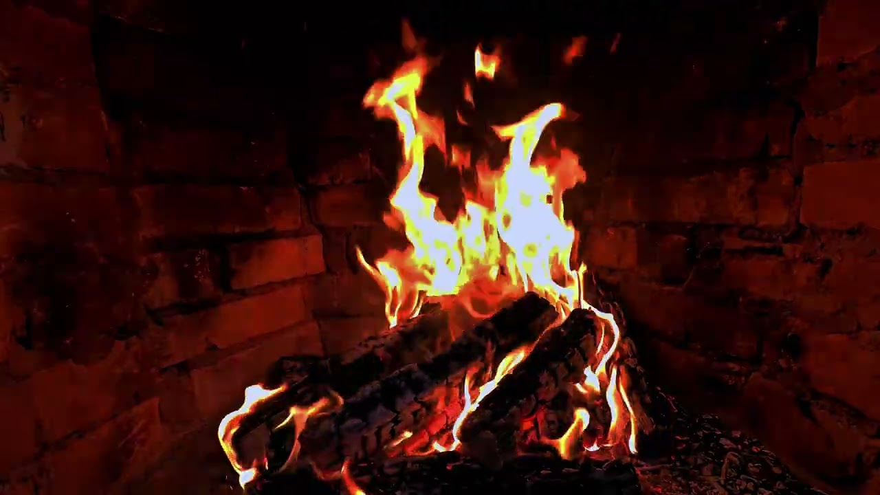 Relaxing Fireplace Sounds for Deep Sleep, Stress Relief, Relaxation & Studying