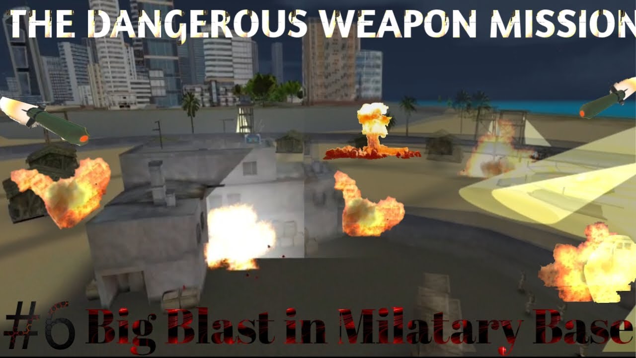 PLANTING BOMBS IN MILITARY BASE |Completed: The Dangerous Weapon Mission |Rope Hero: Mafia City Wars
