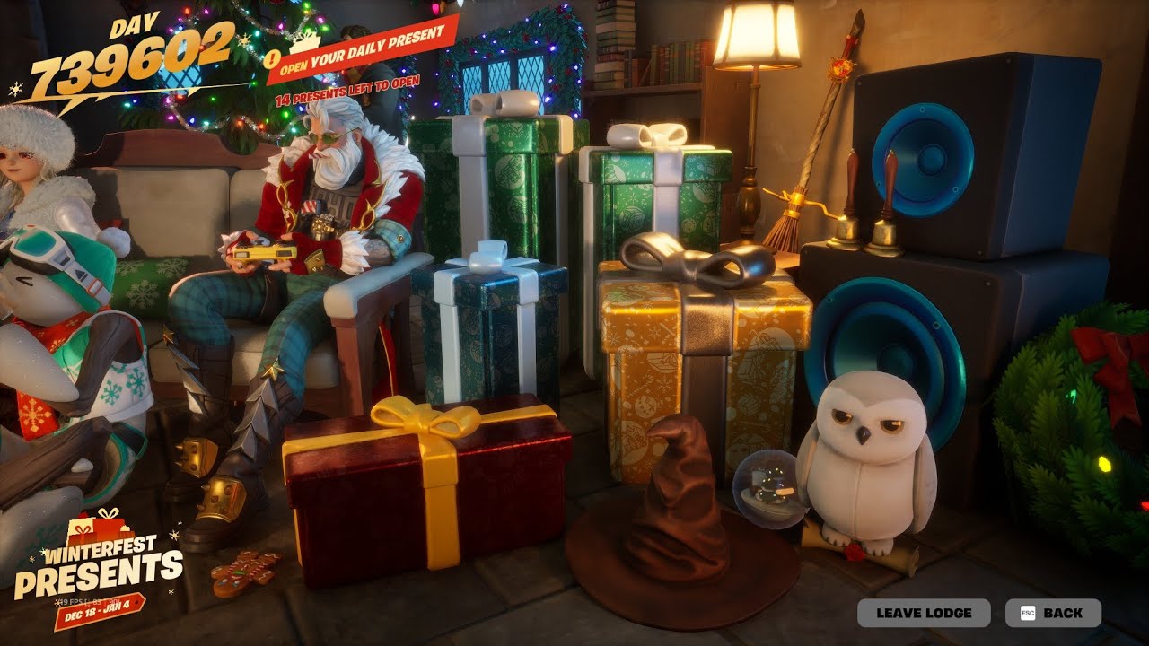 Fortnite Winterfest 2025 All Presents (Full Showcase)
