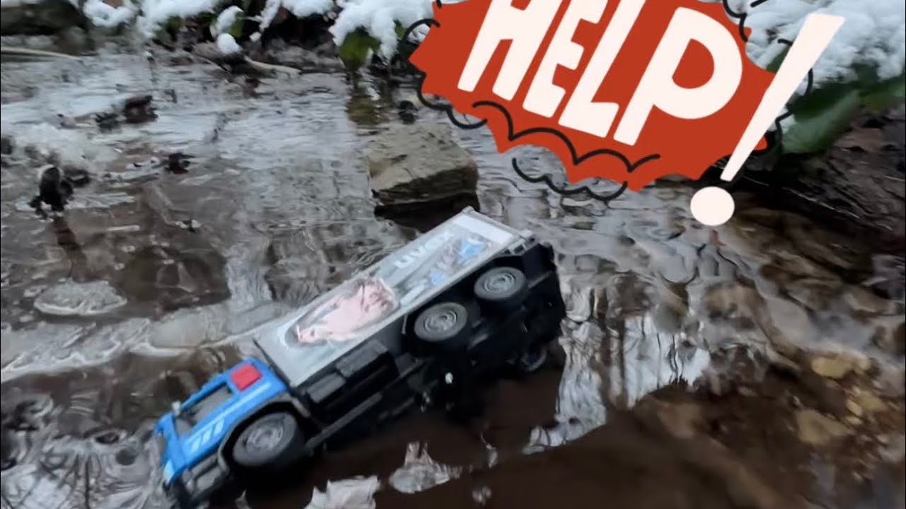 Truck Falls into Water | RC Rescue Mission in Snow