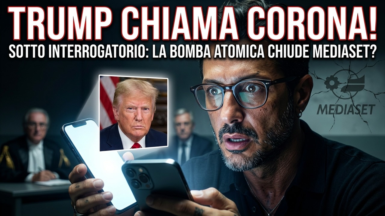 💡 FALSISSIMO: 🚨 CLAMOROSO!  Trump CHIAMA Corona...#fabriziocorona
