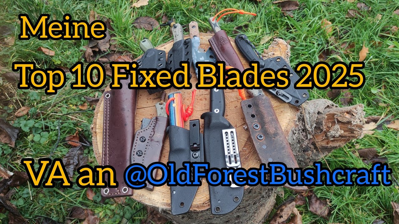 Мой топ-10 фиксированных лезвий 2025 года — VA для канала @OldForestBushcraft