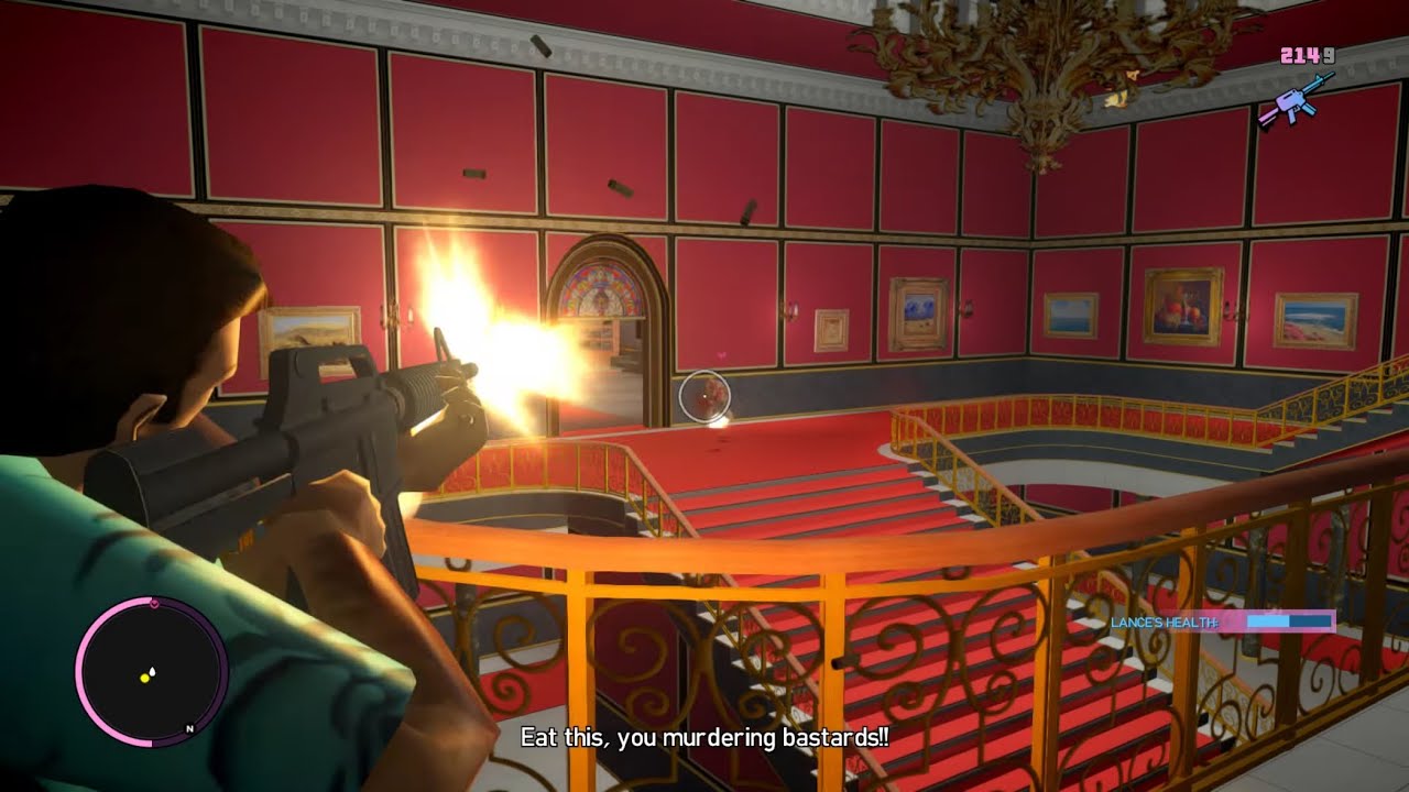 GTA Vice City Nextgen Edition - Diaz Mansion Shootout + Six Star Escape