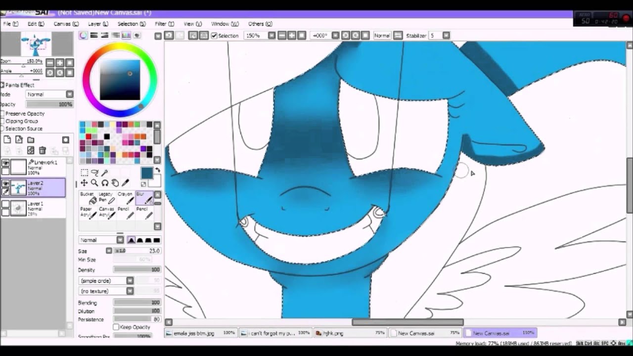 Smile.. [SPEEDPAINT] OC MLP  (old)