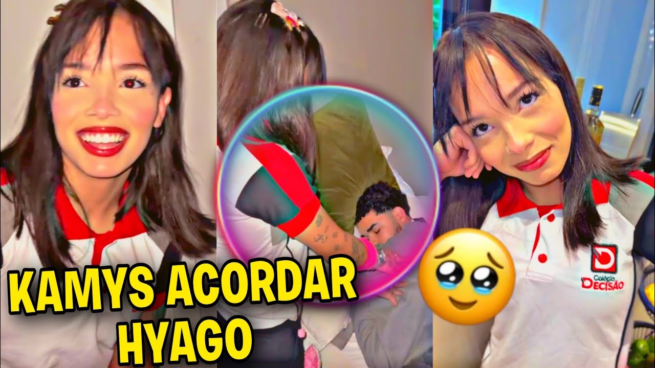 KAMYLINHA ACORDA HYAGO PARA IR PRA ESCOLA 😍 HYTALO NAO QUERIA DEIXAR 😱+THE APRONTANDO MUITO🥺