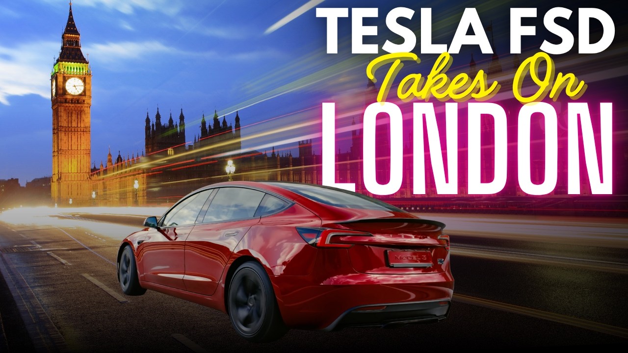 Tesla's Full-Self Driving Tackles London (and this CRAZY Roundabout!)