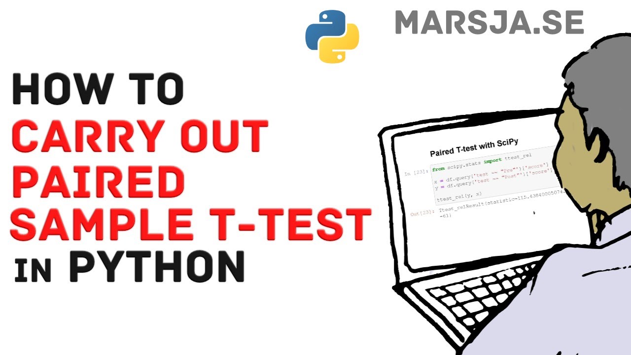 How to use Python to do Paired Sample T-test - SciPy, Pandas, and Pingouin