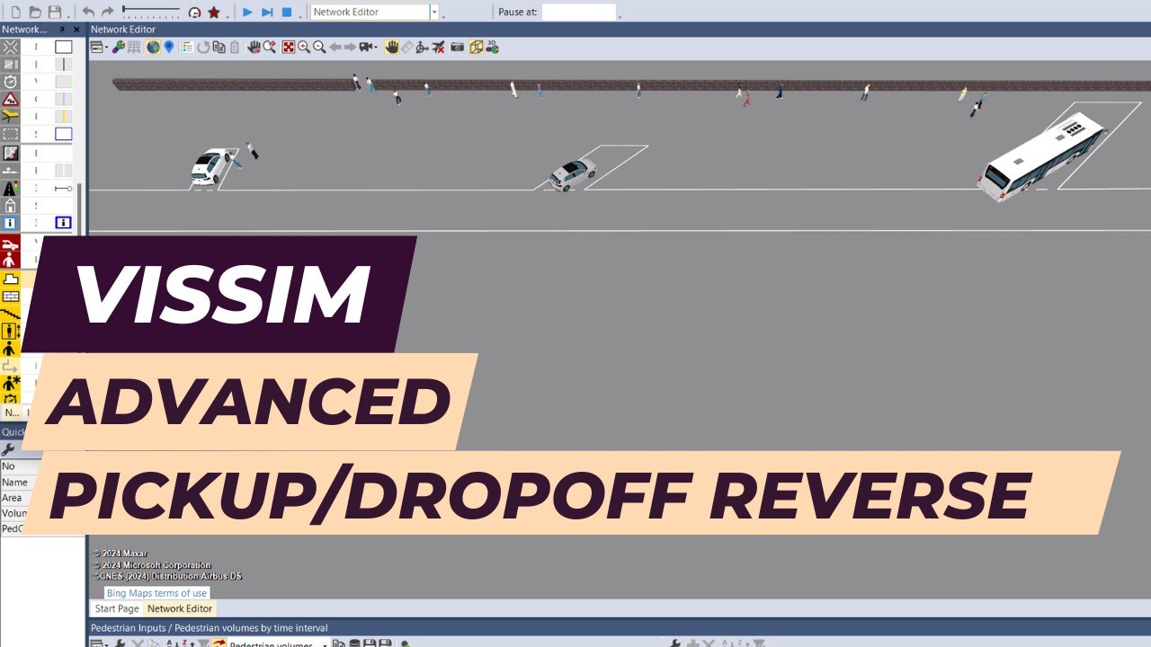 Vissim Tutorial - Advanced - Pick up / Drop off with reversing