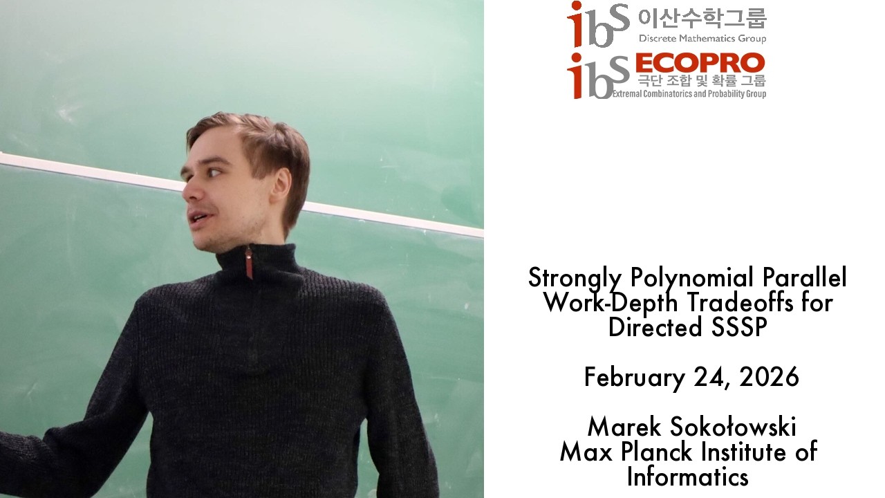 2026.02.24, Marek Sokołowski, Strongly Polynomial Parallel Work-Depth Tradeoffs for Directed SSSP