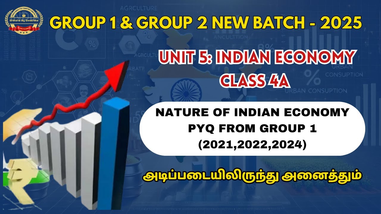 GROUP 1 - NATURE OF INDIAN ECONOMY PYQs #tnpsc2025  #tnpscgroup1 #indianeconomy