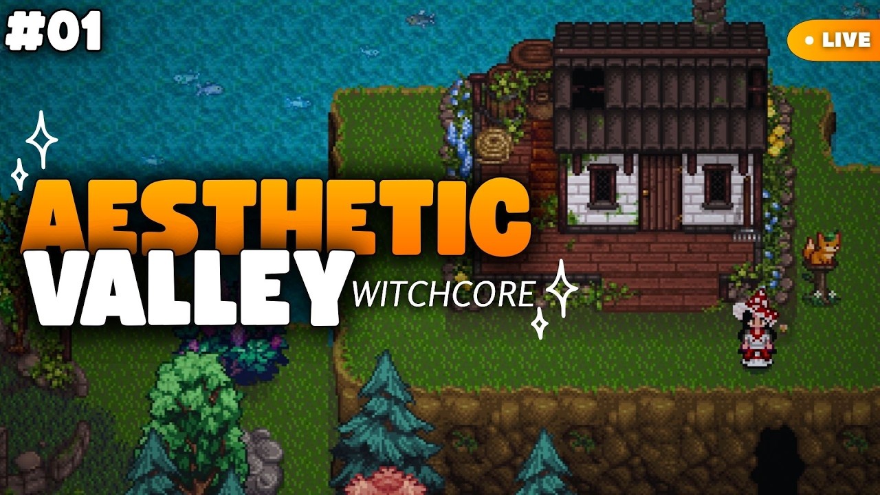 Virei Prefeita no Aesthetic Valley Witchcore… O INÍCIO! Stardew Valley!