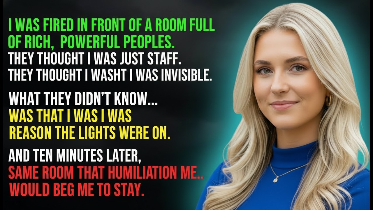 “They Fired Me at a Charity Gala — They Didn’t Know I Was the Donor”  #story #revenge