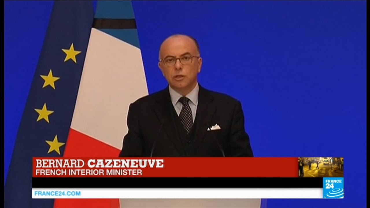 Paris terror attacks: French interior minister Bernard Cazeneuve addresses the press