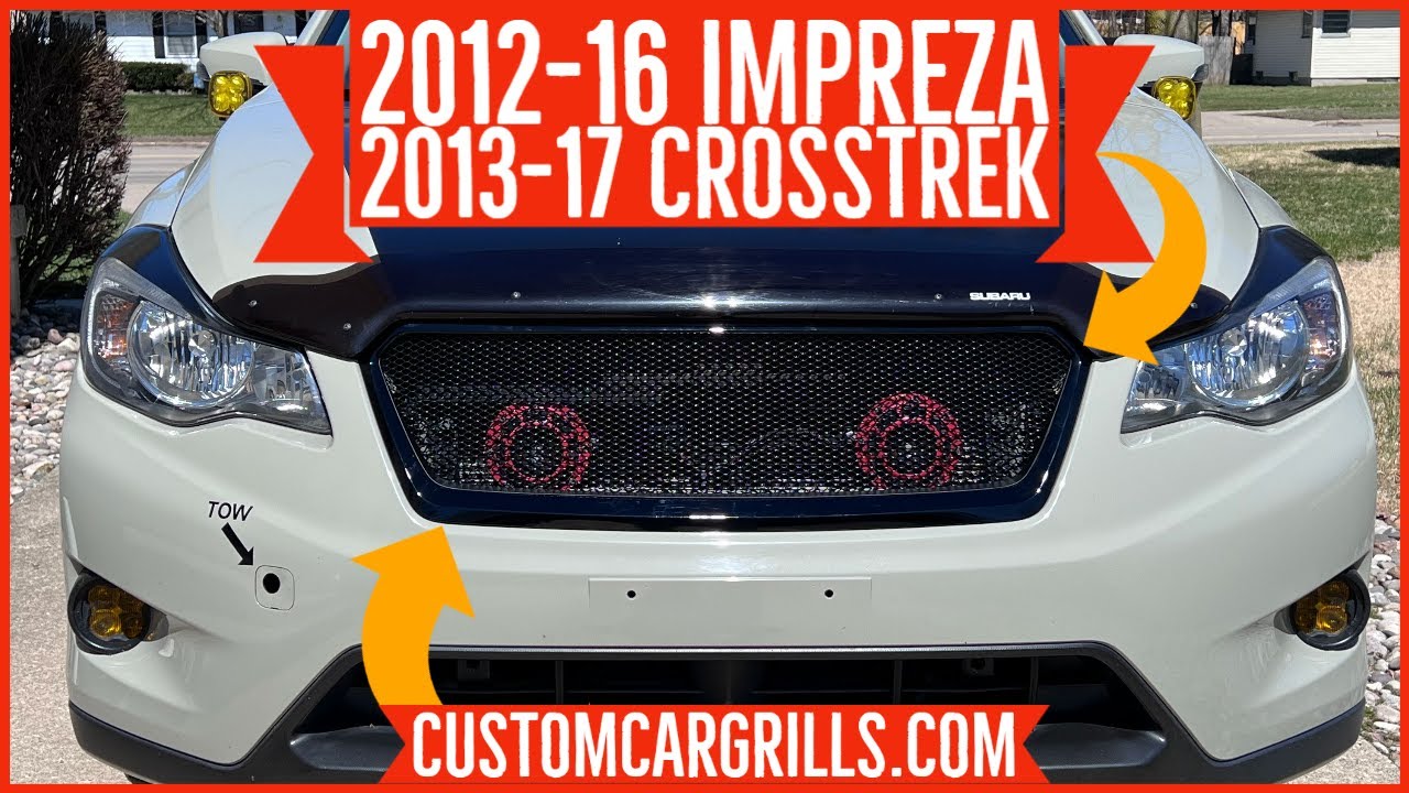 Subaru Crosstrek 2013-17 / Impreza 2012-16 Mesh Grill Installation How-To by customcargrills.com