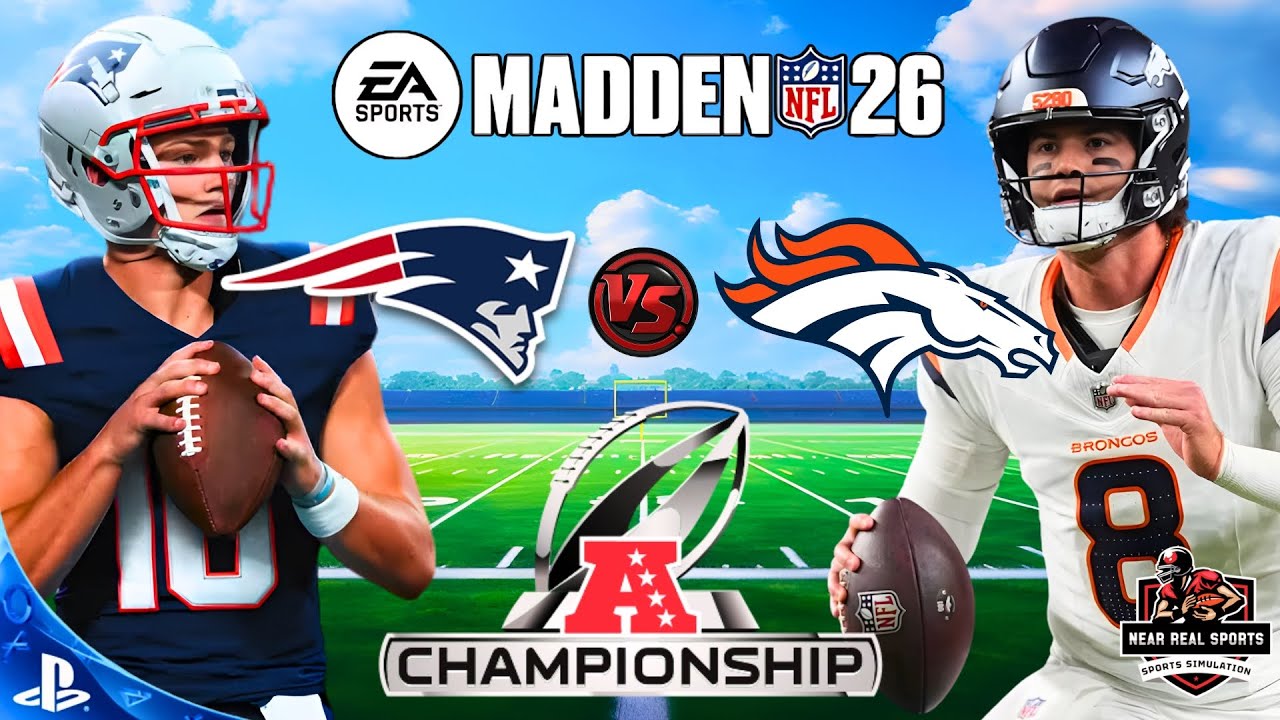 PATRIOTS vs BRONCOS | NFL CHAMPIONSHIP ROUND | MADDEN 26 PREDICTIONS