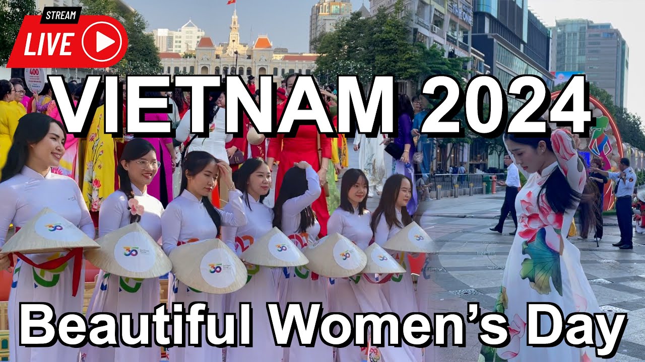 International Women’s day 2024 🇻🇳 Ao Dai Vietnam Festival in Ho Chi Minh City