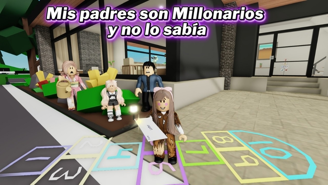 MIS PADRES SON MILLONARION Y NO LO SAB&Iacute;A 😦😟HISTORIA ROBLOX BROOKHAVEN