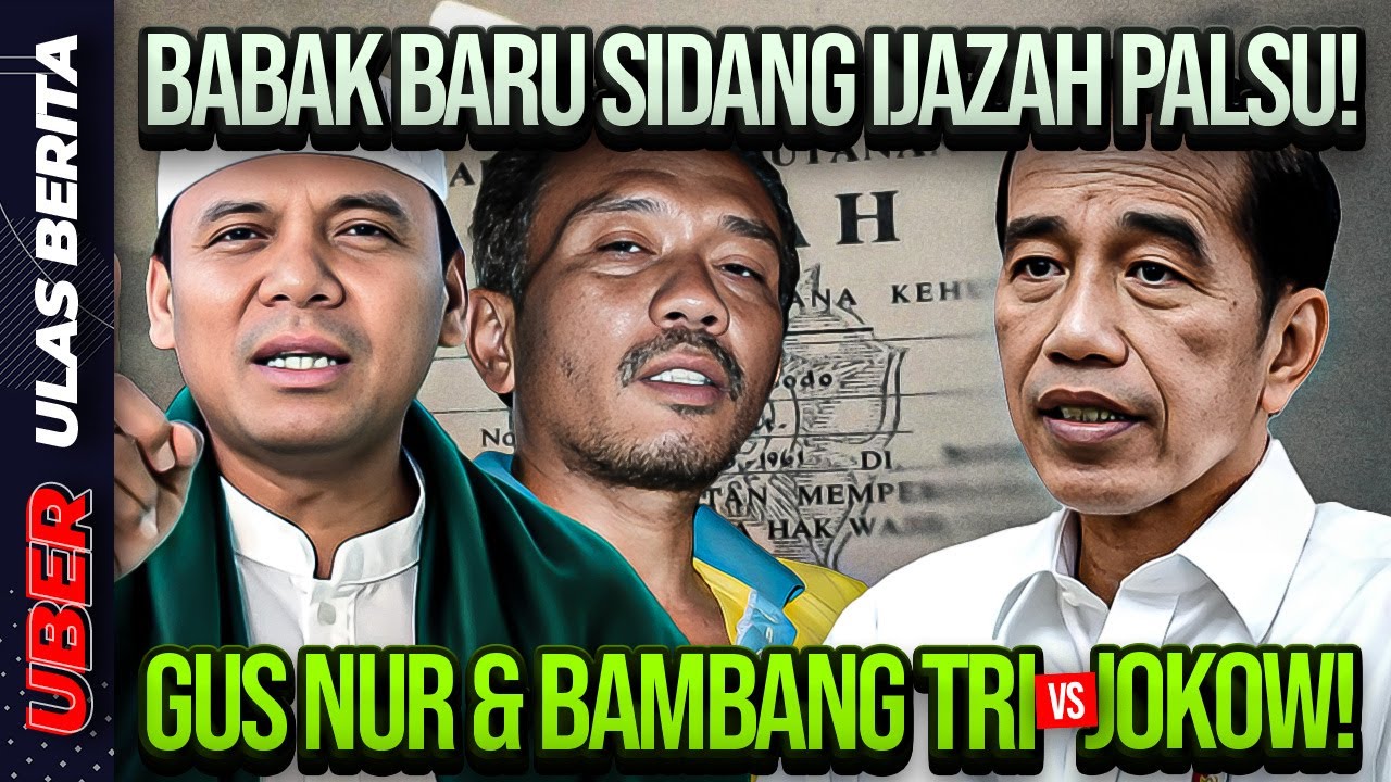 🔴LIVE! BABAK BARU SIDANG IJAZAH PALSU! GUS NUR & BAMBANG TRI VS JOKOW!