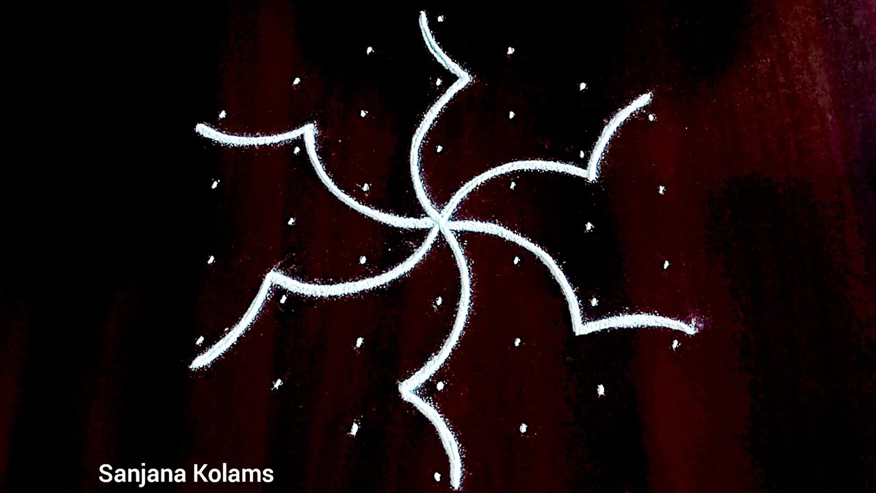 4072. Deepavali Special Easy Simple Beautiful and Traditional KambiKolam🌺Friday and Festival Rangoli