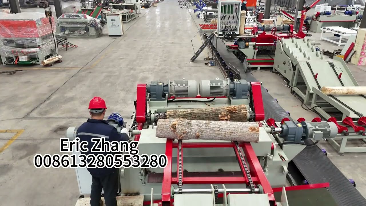 Plywood making machines . Core veneer production line #machine #plywoodworking #plywoodmachinery