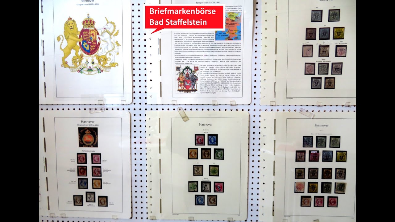 Briefmarken beim Briefmarkentauschtag und der Briefmarkenbörse am 23.11.25 in Bad Staffelstein