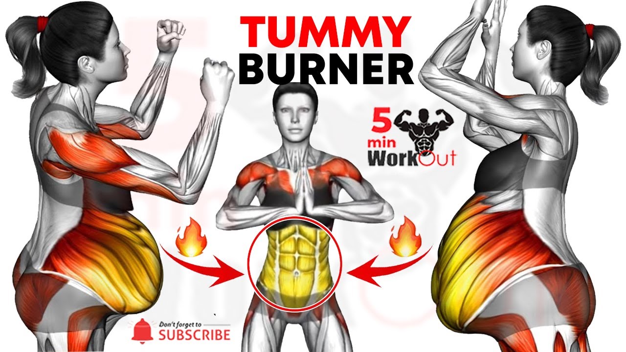 The Best 30-Min Standing Abs Exercises for Belly Fat Reduction!🔥Flat Belly Workout