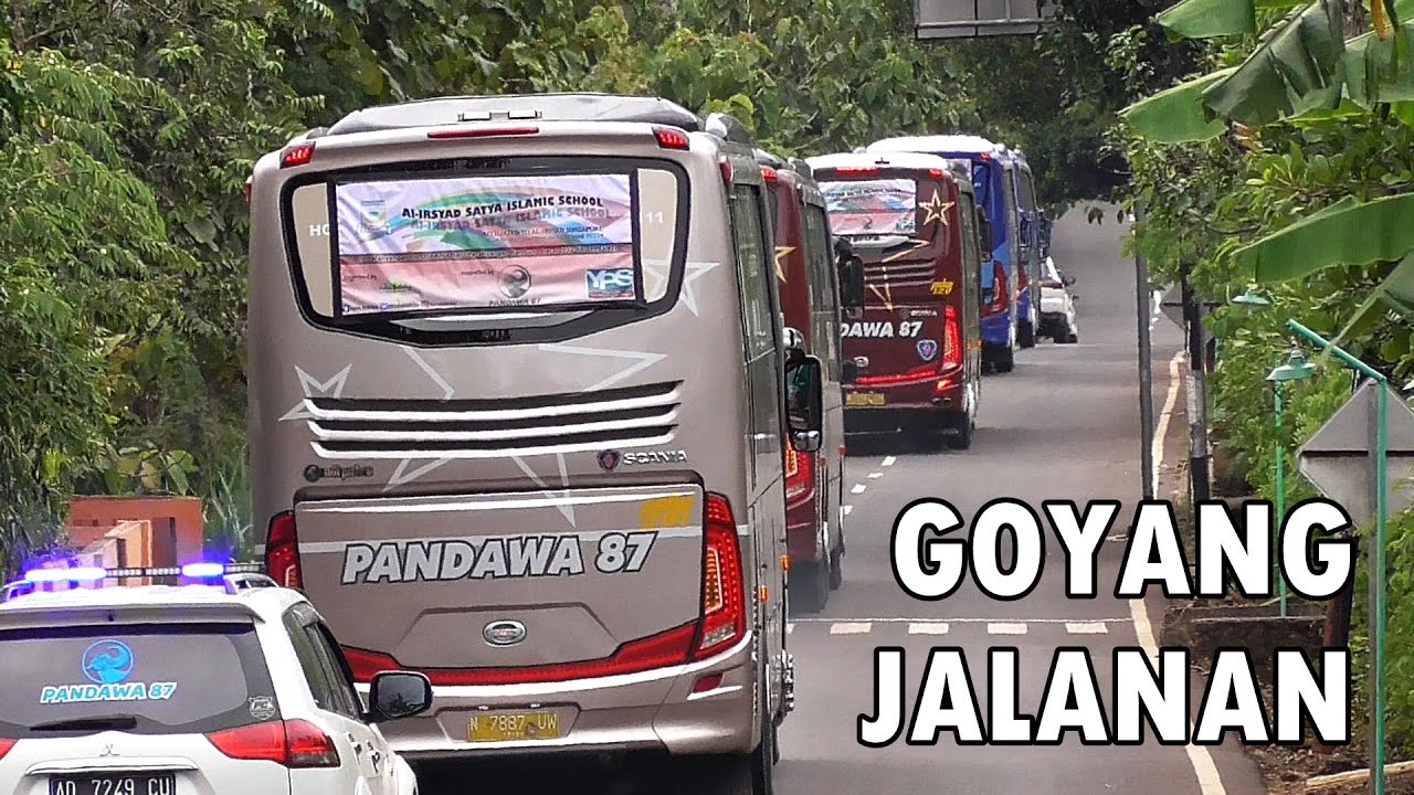 GOYANGAN TERBAIK BUS PREMIUM Pandawa 87 | Lengkap dengan TELOLET