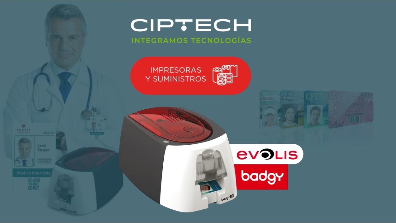 Impresora de tarjetas BADGY 200 de Evolis ® | CIPTECH