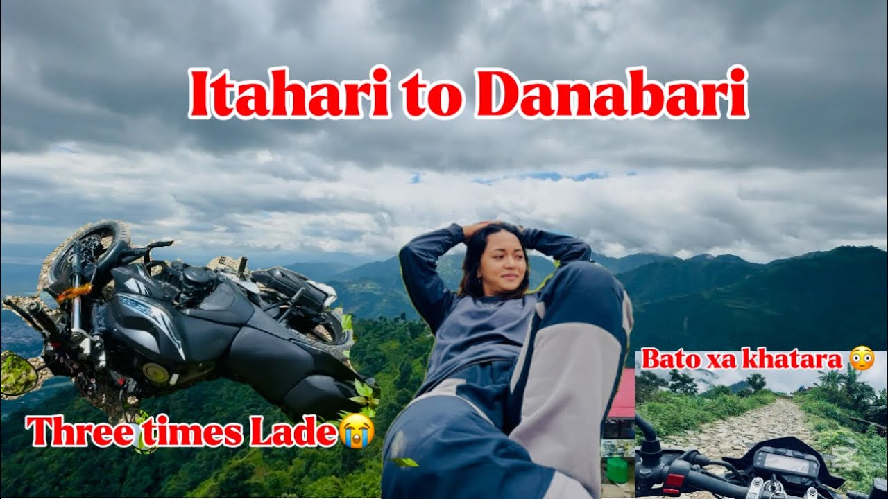 Itahari to danabari ride🏍️. Three times ladara bhayani pugiyo 🤭 part-1 