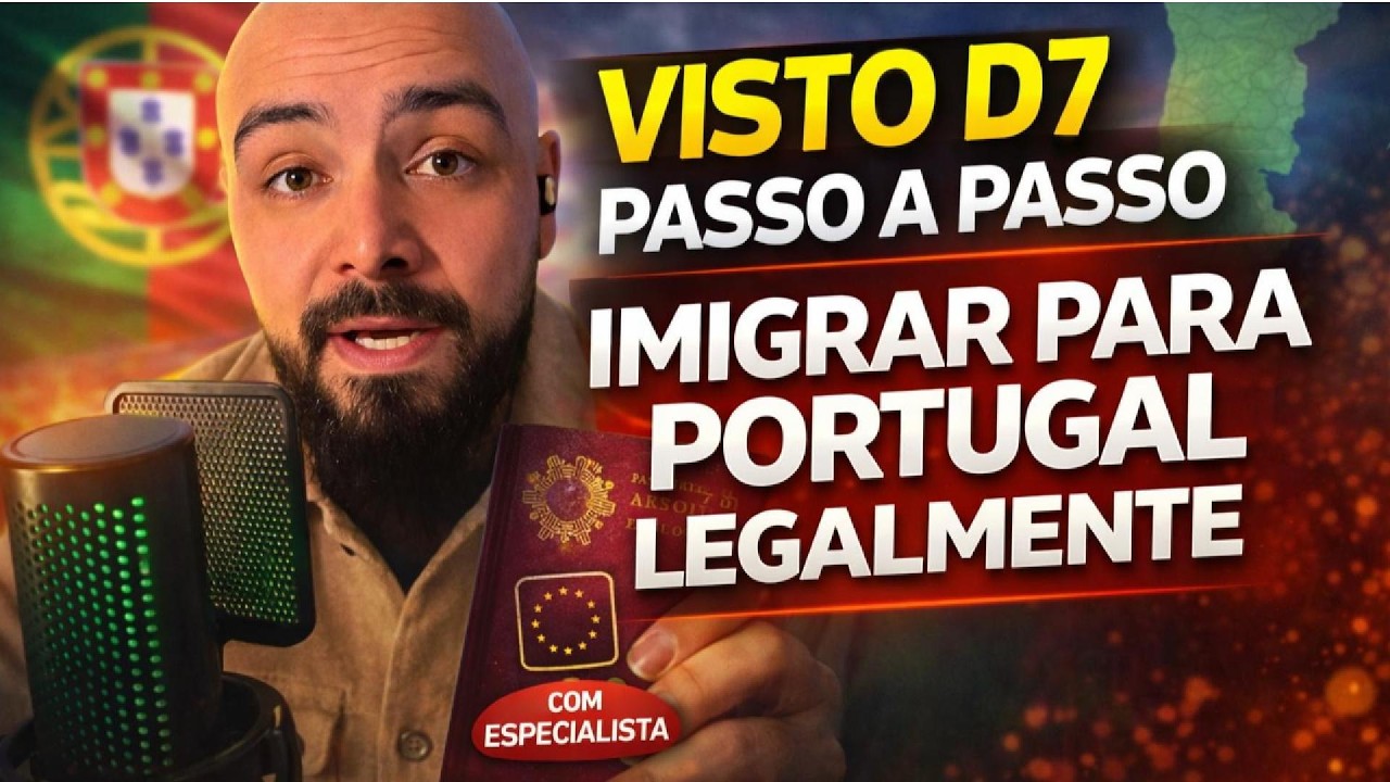 IMIGRAR PARA PORTUGAL EM 2026 LEGALMENTE COM VISTO D7!