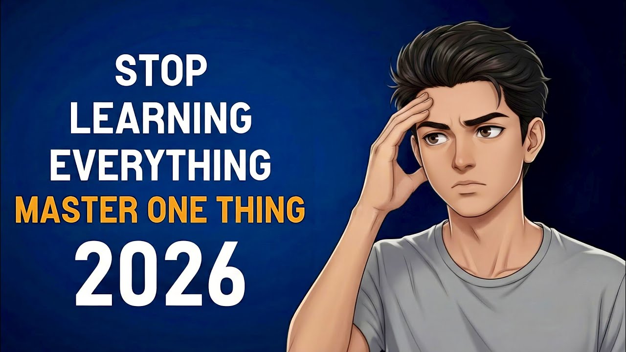 Stop Learning Everything — Master One Thing in 2026 | How to Focus on one skill 