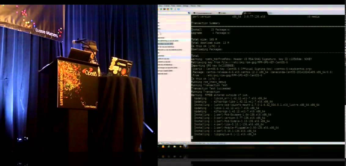Demo: Installing Lustre 2.7 via RPM