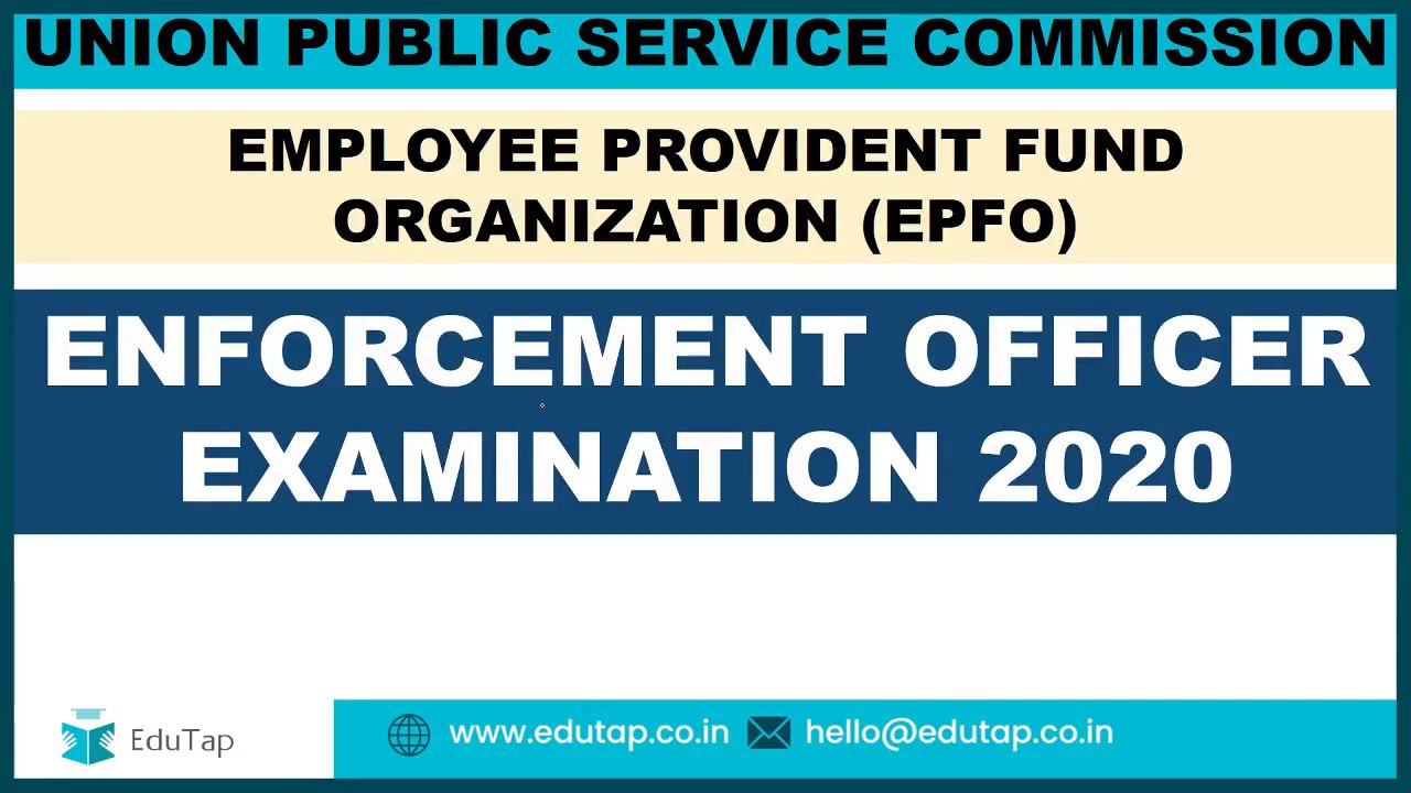 UPSC | EPFO Enforcement Officer Exam 2020 | Master Course by EduTap