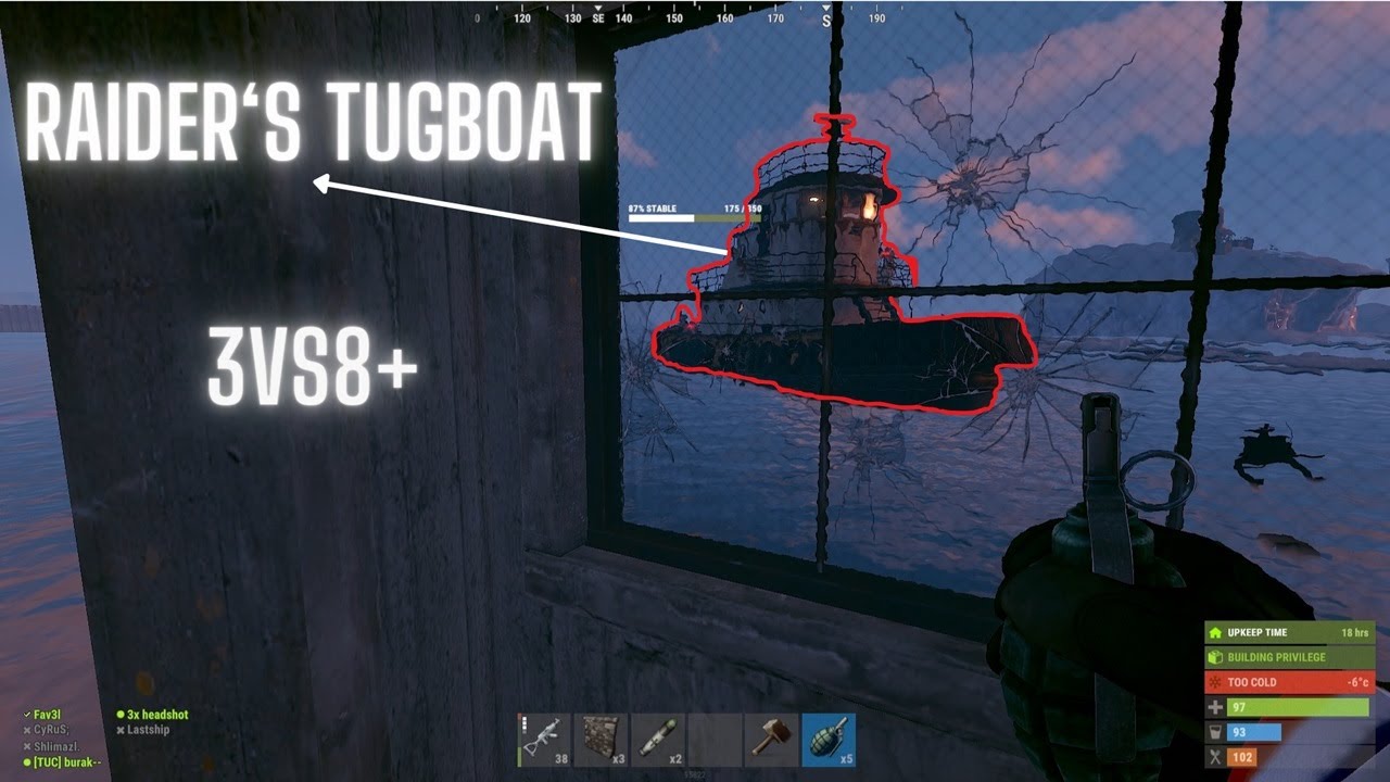 Cargo Hit Their Tugboat(3vs8+) - Raid Defense