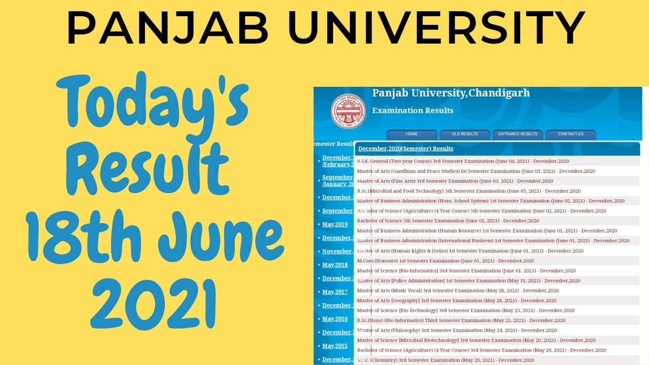 Panjab University Result 1st/3rd/5th Semester|Pu latest news|puchd exam|Hcp adda