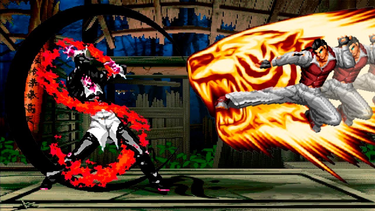 [KOF Mugen] Orochi Iori Team vs Robert Garcia Team